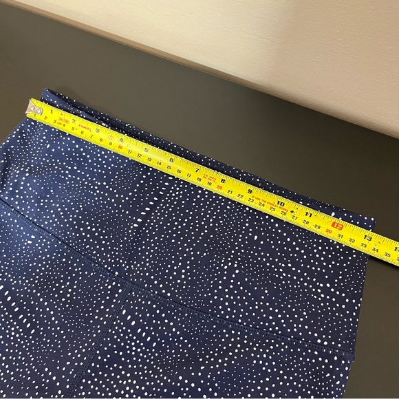 Zella Studio Crop Lite Legging Navy Blue White Dots - Picture 11 of 14